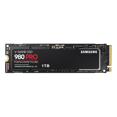 Samsung günstig Kaufen-Samsung 980 PRO Interne NVMe SSD 1 TB M.2 2280 PCIe 4.0 3D-NAND TLC. Samsung 980 PRO Interne NVMe SSD 1 TB M.2 2280 PCIe 4.0 3D-NAND TLC <![CDATA[• 1 TB - 2,38 mm Bauhöhe • M.2 2280 Card, M.2 - Kompatibel mit der Playstation™ 5 • Maximale Lese-/S
