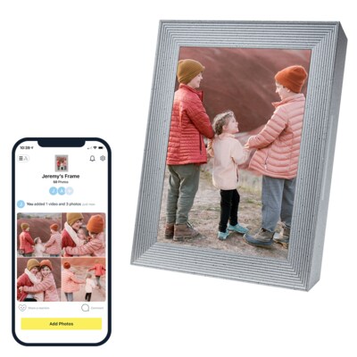 Bild am günstig Kaufen-Aura Frames AF700 Mason Luxe sandstone 24,6cm (9,7") Digitaler Bilderrahmen. Aura Frames AF700 Mason Luxe sandstone 24,6cm (9,7") Digitaler Bilderrahmen <![CDATA[• 24,64 cm (9,7 Zoll) Display mit 2048 x 1536 Pixel • Stromversorgung über Netzt