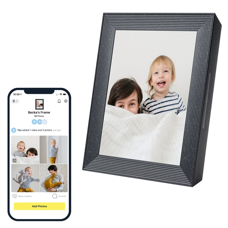 Aura Frames AF700 Mason Luxe pebble 24,6cm (9,7") Digitaler Bilderrahmen