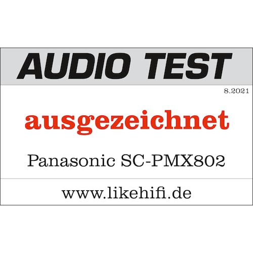 Panasonic SC-PMX802E-S CD-Mikrosystem mit DAB+ und optischem Eingang silber/schw