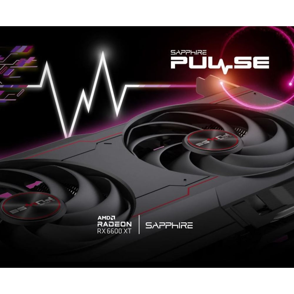 SAPPHIRE AMD Radeon RX 6500 XT OC Pulse Gaming Grafikkarte mit 4GB GDDR6