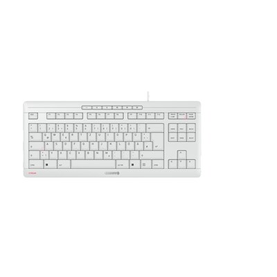 Cherry Stream Keyboard TKL Kabelgebundene Tastatur Weiß-Grau