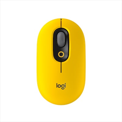 GO!Bluetooth günstig Kaufen-Logitech POP Kabellose Maus Blast-Yellow. Logitech POP Kabellose Maus Blast-Yellow <![CDATA[• Anwendungsbereich: Unterwegs, 4 Tasten • Kabellos, Bluetooth, 10 m Reichweite • Sensortechnologie: Laser (4.000 dpi) • Gelb, 82g, 35,2 mm x 59,4 mm x 104