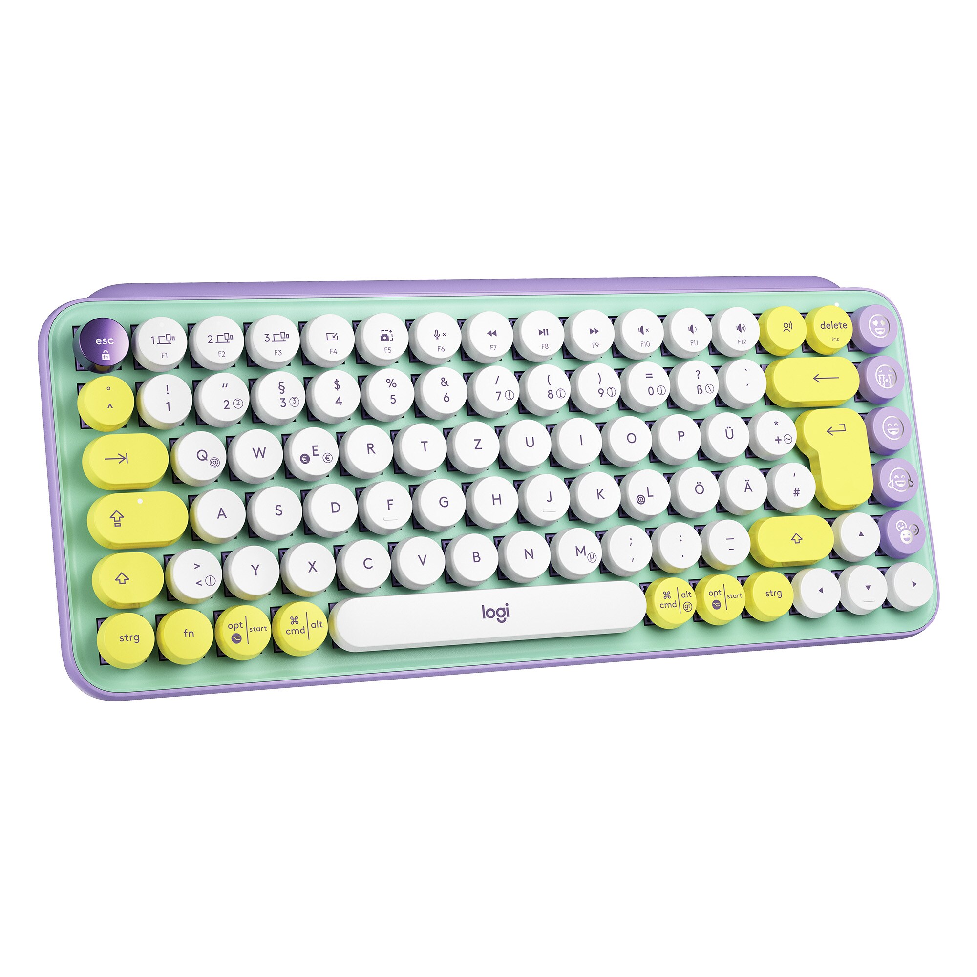 Logitech Pop Mechanische Kabellose Tastatur Daydream-Mint