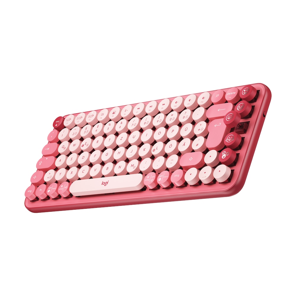 Logitech Pop Mechanische Kabellose Tastatur Heartbreaker-Rose