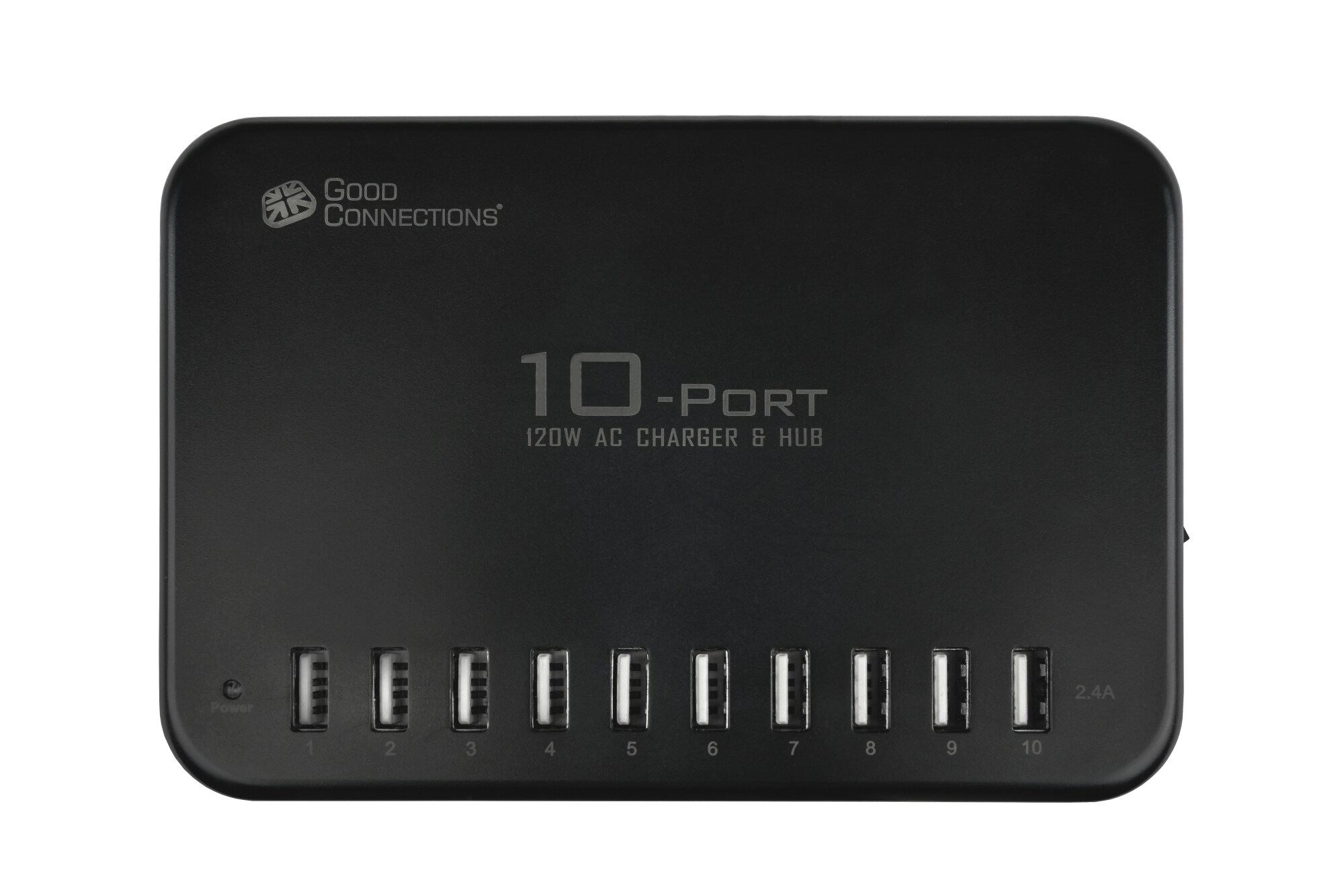 GC USB-Desktop-Schnellladestation 120W 10-Port USB-A schwarz