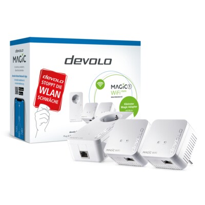 devolo Magic 1 WiFi mini Multiroom Kit (1200Mbit, G.hn, Powerline + WLAN, Mesh)