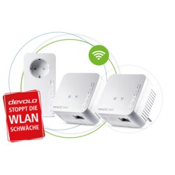 Devolo Magic 1 WiFi mini Multiroom Kit (1200Mbit, G.hn, Powerline + WLAN, Mesh)