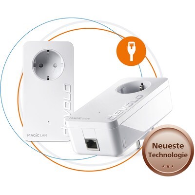 In 200 günstig Kaufen-devolo Magic 1  LAN Starter Kit (1200Mbit, Powerline, 2x GbitLAN, Heimnetz). devolo Magic 1  LAN Starter Kit (1200Mbit, Powerline, 2x GbitLAN, Heimnetz) <![CDATA[• Dank Powerline zuverlässiges und schnelles Internet in jeder Ecke Ihre • Highspeed von