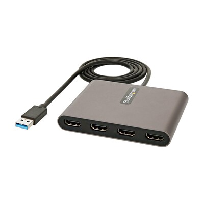 la vie günstig Kaufen-Startech USB 3.0 auf 4x HDMI Adapter - USB Typ-A auf Quad HDMI Display Adapter. Startech USB 3.0 auf 4x HDMI Adapter - USB Typ-A auf Quad HDMI Display Adapter <![CDATA[• Quad HDMI Display Adapter • Anschlüsse: 1x USB A 3.0 auf 4x HDMI • bis zu vier