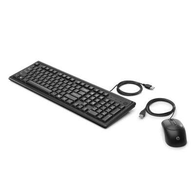 HD 7  günstig Kaufen-HP 160 Kabelgebundene Maus-Tastaturkombination 6HD76AA#ABD. HP 160 Kabelgebundene Maus-Tastaturkombination 6HD76AA#ABD <![CDATA[• Kabelgebunden (USB) • Tastatur-Layout: deutsch, Tastatur-Nummernblock integriert • , Scrollrad • Schwarz, PC/ Noteboo