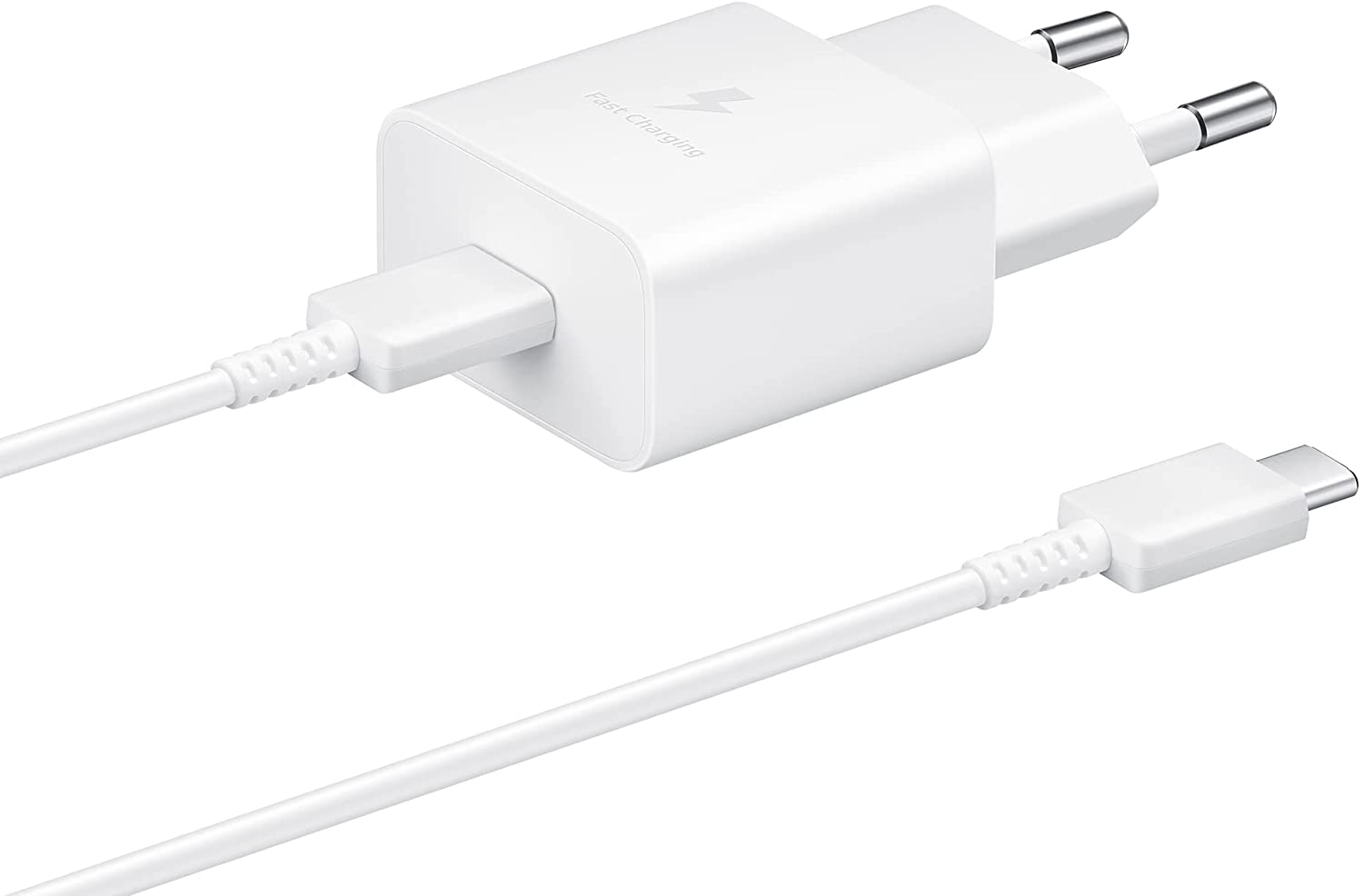 Samsung EP-T1510 Schnellladeger&auml;t mit USB-C-Kabel wei&szlig;