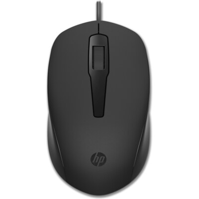 Schwarz aus günstig Kaufen-HP 150 Kabelgebundene Maus. HP 150 Kabelgebundene Maus <![CDATA[• Anwendungsbereich: Studium, 3 Tasten • Kabelgebunden (USB) • Sensortechnologie: Optisch (1.600 dpi) • Schwarz, 60g, 34,2 mm x 103,0 mm x 61,1 mm (H x B x T) • PC/ Notebook, USB-An