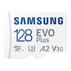 Samsung Evo Plus 128 GB microSDXC Speicherkarte (2021) (130 MB/s, Class 10, U3)