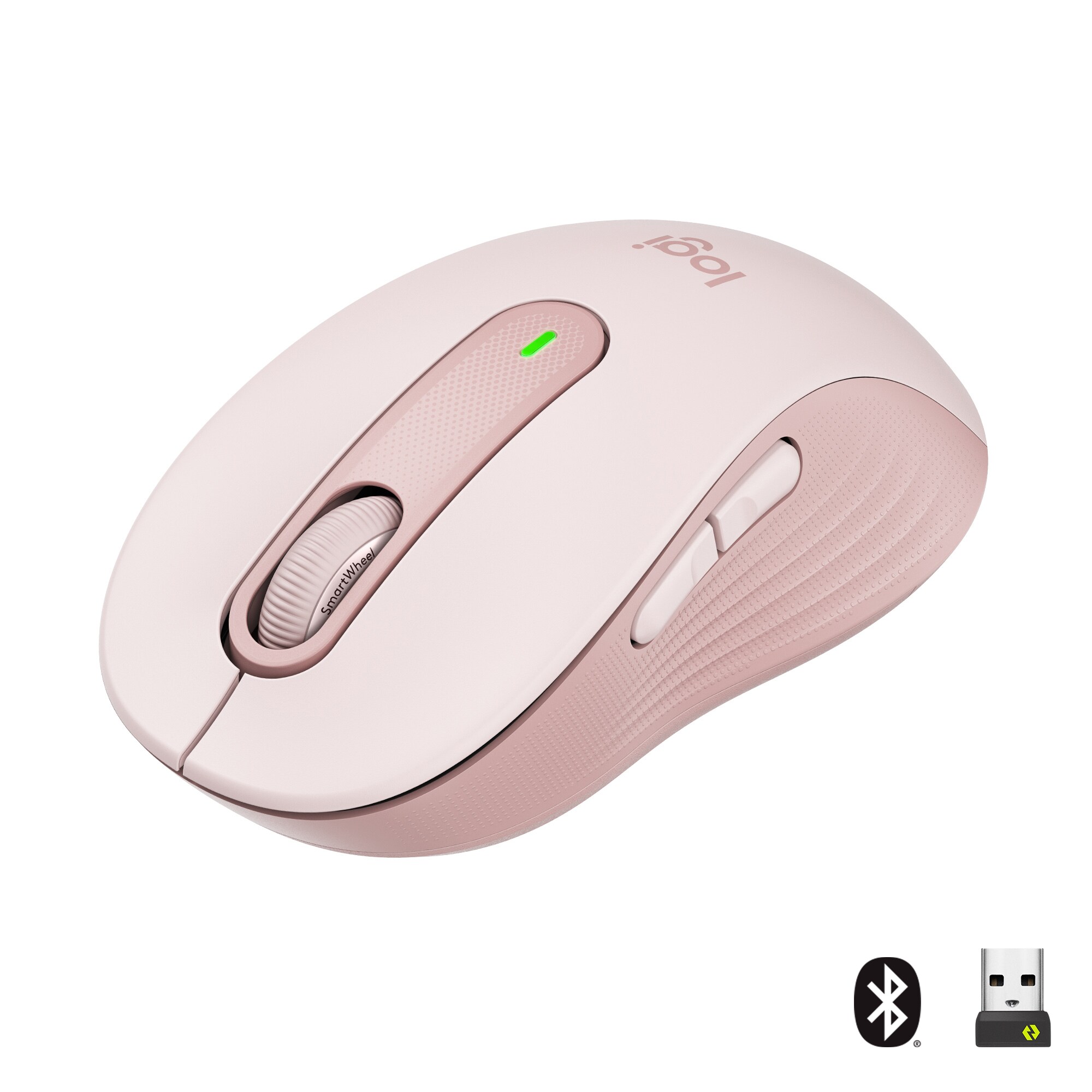 Logitech Signature M650 Gr.M Kabellose Maus Rosa