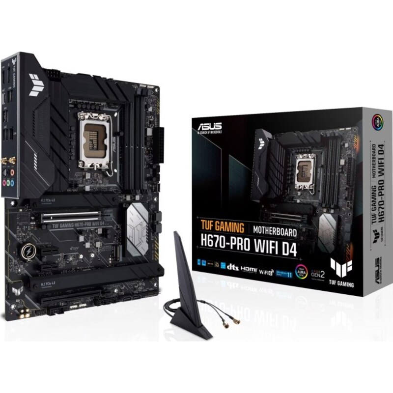 ASUS TUF Gaming H670-Pro Wifi D4 ATX Mainboard Sockel 1700 M.2/HDMI/DVI/WIFI