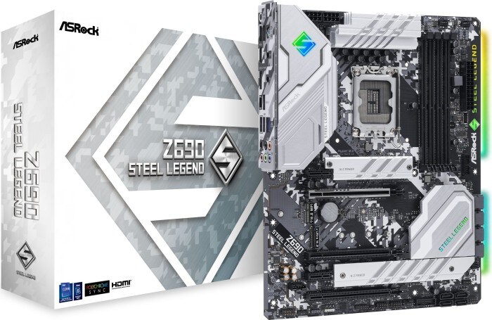 ASRock Z690 Steel Legend ATX Mainboard Sockel 1700 RGB/GL/M.2/HDMI/DVI/USB3.2