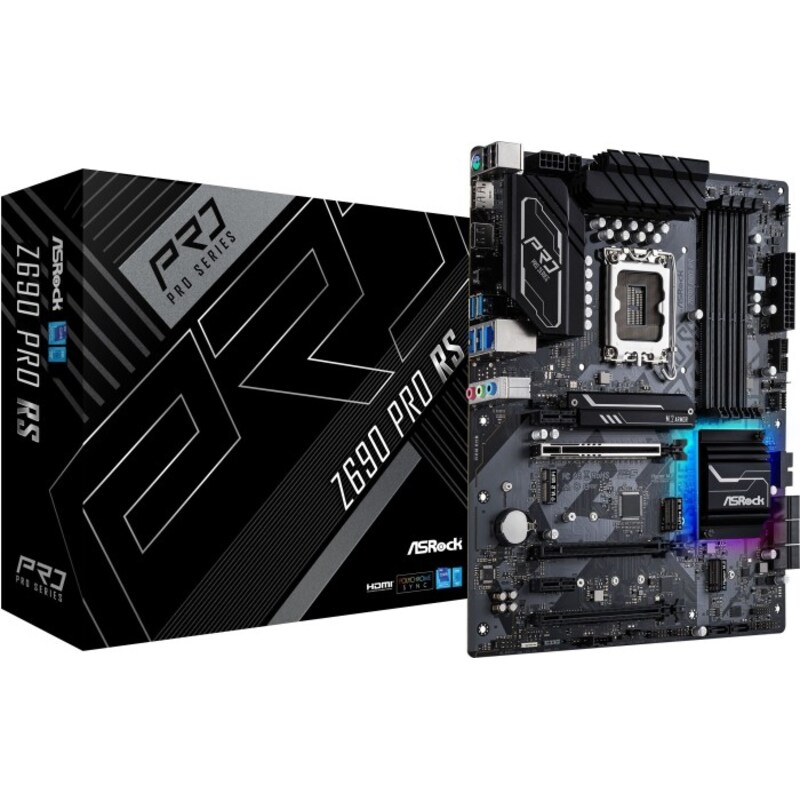 ASRock Z690 Pro RS ATX Mainboard Sockel 1700 GL/M.2/HDMI/DP/USB3.2