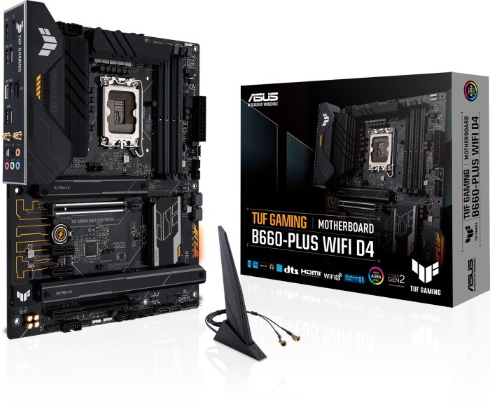 ASUS TUF GAMING B660-PLUS WIFI D4 ATX Mainboard Sockel 1700 USB-C/HDMI/DP