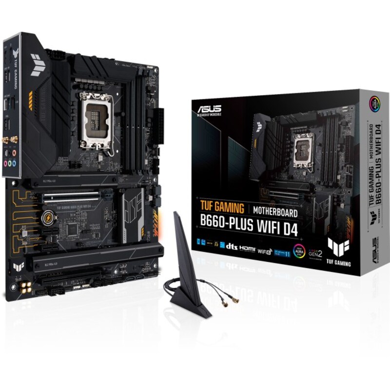 ASUS TUF GAMING B660-PLUS WIFI D4 ATX Mainboard Sockel 1700 USB-C/HDMI/DP