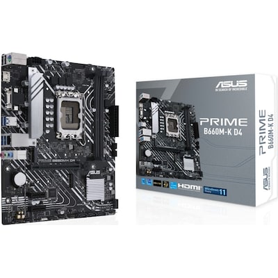 Core Board günstig Kaufen-ASUS PRIME B660M-K D4 mATX Mainboard Sockel 1700 USB/HDMI/VGA. ASUS PRIME B660M-K D4 mATX Mainboard Sockel 1700 USB/HDMI/VGA <![CDATA[• mATX Mainboard mit Sockel Intel 1700 für Intel Core 12. Generation-CPU • Intel B660-Chipsatz, Intel HD Graphics Gr