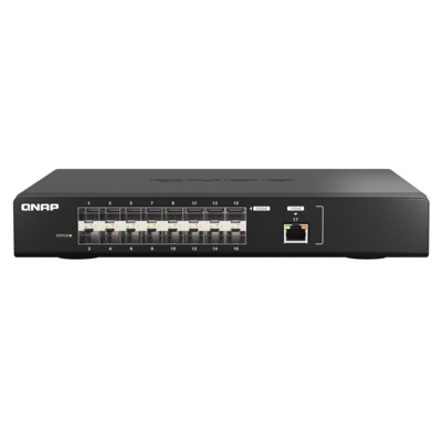 M5 on günstig Kaufen-QNAP QSW-M5216-1T 25GbE Fiber Managed Switch mit 10GbE. QNAP QSW-M5216-1T 25GbE Fiber Managed Switch mit 10GbE <![CDATA[• Ultra-High-Speed 25GbE Fiber Managed Switch • mit 10GbE-Konnektivität, 25GbE SFP28 Glasfaser-Ports • Layer 2-Verwaltungsfunkti