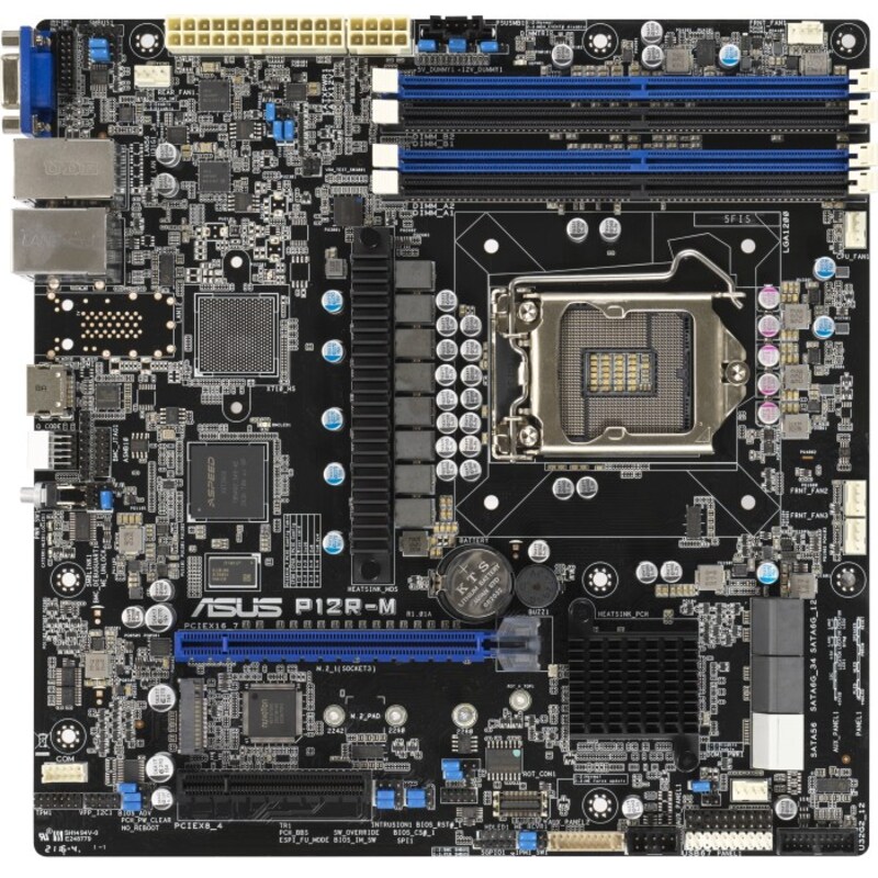 ASUS P12R-M mATX Workstation Mainboard Sockel 1200 für Xenon E, Pentium