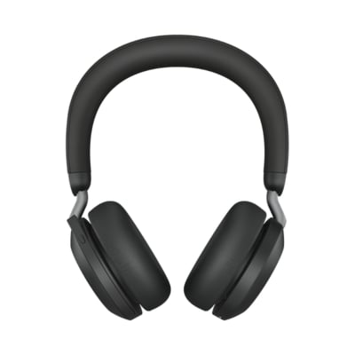 Stereo Headset  günstig Kaufen-Jabra Evolve2 75 MS Stereo Bluetooth Headset schwarz mit Ladestation. Jabra Evolve2 75 MS Stereo Bluetooth Headset schwarz mit Ladestation <![CDATA[• Bluetooth Headset, Stereo, für MS Teams • Akkudauer bis zu 25 Stunden Gesprächszeit • Ohrpolster 