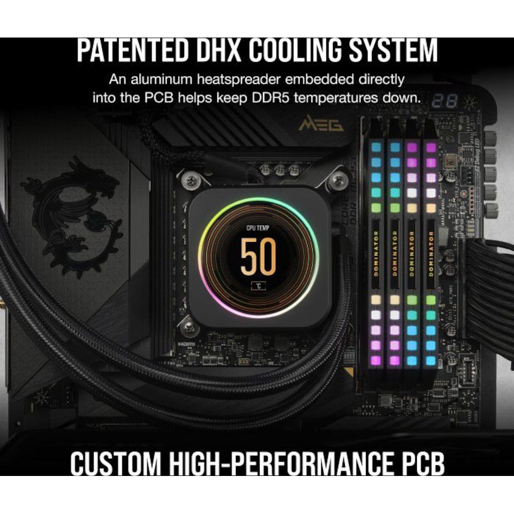 32GB (2x16GB) Corsair Dominator Platinum RGB DDR5-5600 CL36 