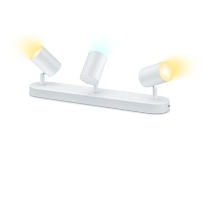 PACK 9 günstig Kaufen-WiZ IMAGEO Spots Deckenleuchte Tunable White 3x5W Weiß Einzelpack. WiZ IMAGEO Spots Deckenleuchte Tunable White 3x5W Weiß Einzelpack <![CDATA[• Technologie: LED mit einstellbarer Lichtfarbe • Material: Metall, 3x 4,9W-LED, 1035 lm - IP20 •