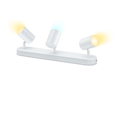 NL 1 günstig Kaufen-WiZ IMAGEO Spots Deckenleuchte Tunable White 3x5W Weiß Einzelpack. WiZ IMAGEO Spots Deckenleuchte Tunable White 3x5W Weiß Einzelpack <![CDATA[• Technologie: LED mit einstellbarer Lichtfarbe • Material: Metall, 3x 4,9W-LED, 1035 lm - IP20 •