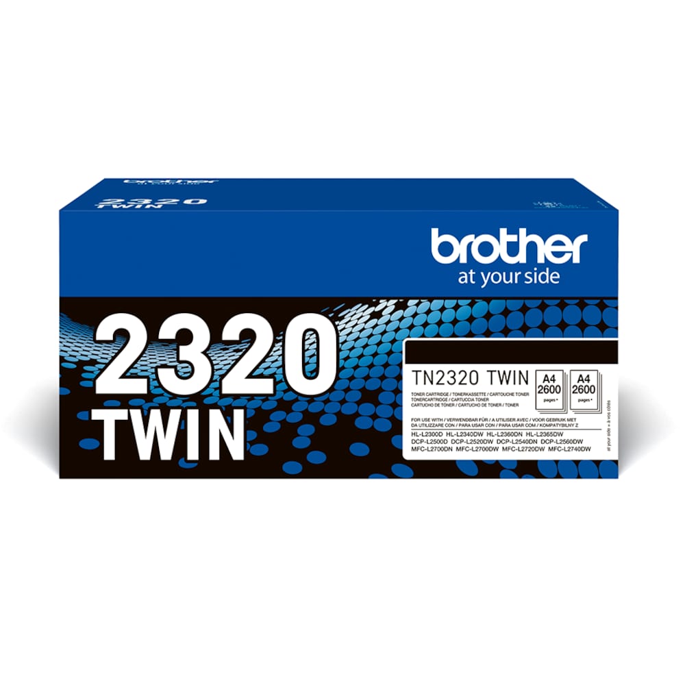 Brother TN-2320TWIN Original Toner Schwarz für ca. 2.600 Seiten