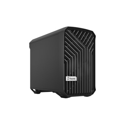 ck Black günstig Kaufen-Fractal Design Torrent Nano Black Black Solid Mini ITX Tower Gaming Gehäuse. Fractal Design Torrent Nano Black Black Solid Mini ITX Tower Gaming Gehäuse <![CDATA[• Offene Front im Lamellen-Design sorgt für einen maximalen Airflow • Der Aufb