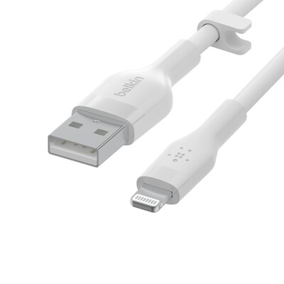 Light USB günstig Kaufen-Belkin Flex Lightning/ USB-A Kabel mfi zertifiziert 1m weiß CAA008BT1MWH. Belkin Flex Lightning/ USB-A Kabel mfi zertifiziert 1m weiß CAA008BT1MWH <![CDATA[• Lightning-Kabel • Anschlüsse: Lightning und USB Typ A • Farbe: weiß, Länge: 1,