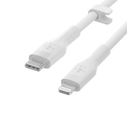 Belkin Flex Lightning/ USB-C Kabel mfi zertifiziert 2m wei&szlig;