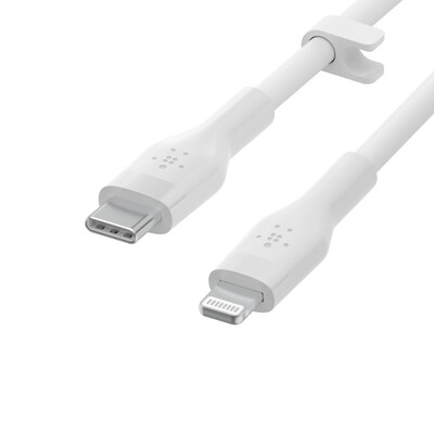 Light USB günstig Kaufen-Belkin Flex Lightning/ USB-C Kabel mfi zertifiziert 1m weiß CAA009BT1MWH. Belkin Flex Lightning/ USB-C Kabel mfi zertifiziert 1m weiß CAA009BT1MWH <![CDATA[• Lightning-Kabel • Anschlüsse: Lightning und USB Typ C • Farbe: weiß, Länge: 1,