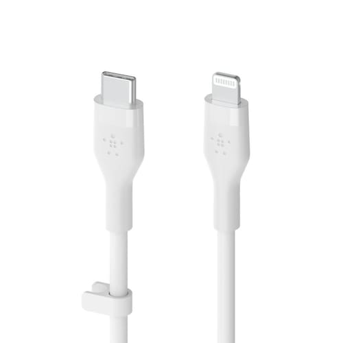 Belkin Flex Lightning/ USB-C Kabel mfi zertifiziert 2m weiß