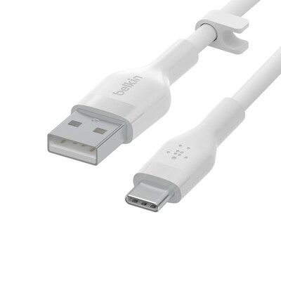 Belkin günstig Kaufen-Belkin Flex USB-A/ USB-C Silikon Kabel 2m weiß CAB008BT2MWH. Belkin Flex USB-A/ USB-C Silikon Kabel 2m weiß CAB008BT2MWH <![CDATA[• USB-Kabel • Anschlüsse: USB Typ A und USB Typ C • Farbe: weiß, Länge: 2,0m • Extrem flexibles Silikon 