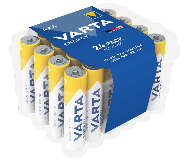 VARTA Energy Batterie Mignon AAA LR3 24er Retail Box