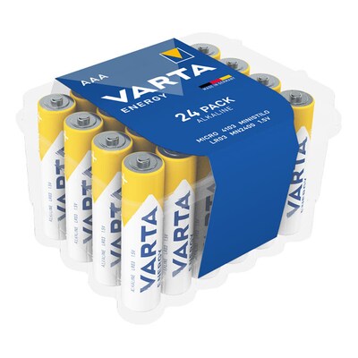 Mignon al günstig Kaufen-VARTA Energy Batterie Mignon AAA LR3 24er Retail Box. VARTA Energy Batterie Mignon AAA LR3 24er Retail Box <![CDATA[• VARTA Energy Batterie Mignon AAA LR3 24er Retail Box • Technologie: Alkali-Mangan]]>. 