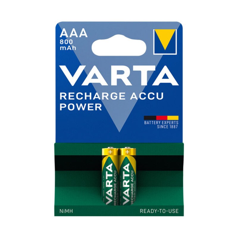 VARTA Ready2Use Akku Micro AAA HR3 2er Blister (800 mAh)