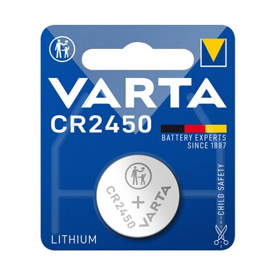 Pro AA günstig Kaufen-VARTA Professional Electronics Knopfzelle Batterie CR 2450 1er Blister. VARTA Professional Electronics Knopfzelle Batterie CR 2450 1er Blister <![CDATA[• für Garagenöffner, Autoschlüssel, Waage, Medizinische Geräte • CR2450 • Lithium • 3,0 V I