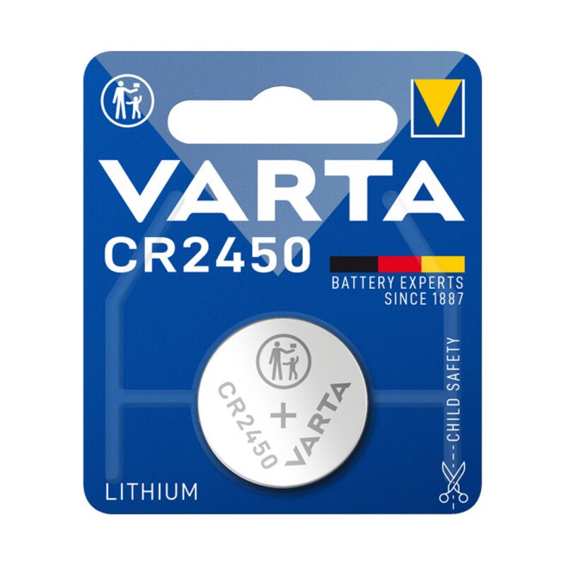 VARTA Professional Electronics Knopfzelle Batterie CR 2450 1er Blister