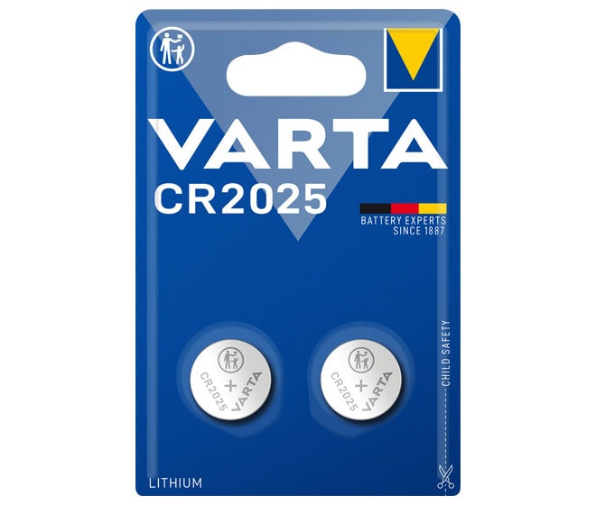 VARTA Professional Electronics Knopfzelle Batterie CR 2025 2er Blister