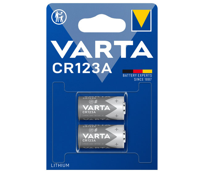 VARTA Professional Photo Lithium Batterie CR 123A 2er Blister