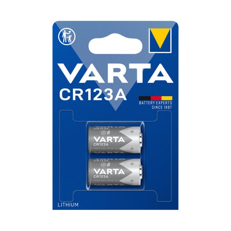 VARTA Professional Photo Lithium Batterie CR 123A 2er Blister
