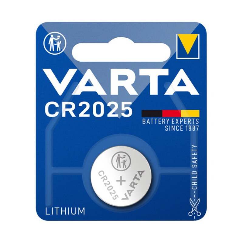 VARTA Professional Electronics Knopfzelle Batterie CR 2025 1er Blister