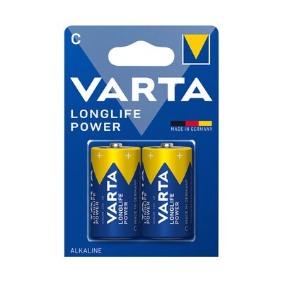 R14 C günstig Kaufen-VARTA LongLife Power Batterie Baby C LR14 1,5V 2er Blister. VARTA LongLife Power Batterie Baby C LR14 1,5V 2er Blister <![CDATA[• für Fernbedienung, TV & HiFi, Wanduhr, Radios • LR14 Baby, C • 1,5 V • Garantie: 10 Jahre]]>. 
