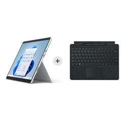 Surface Pro 8 Evo 8PQ-00003 Platin i5 8GB/256GB SSD 13&quot; 2in1 W11 + KB schwarz