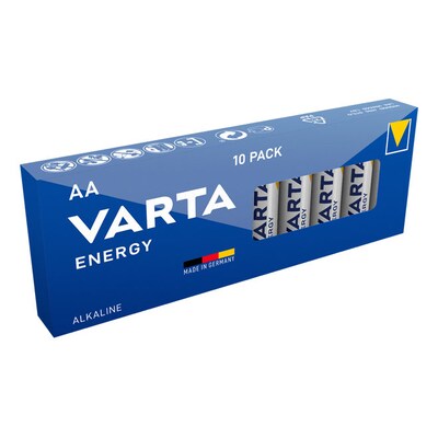 10 X  günstig Kaufen-VARTA Energy Batterie Mignon AA LR6 10er Retail Box 04106229410. VARTA Energy Batterie Mignon AA LR6 10er Retail Box 04106229410 <![CDATA[• VARTA Energy Batterie Mignon AA LR6 10er Retail Box • Alkali-Mangan]]>. 